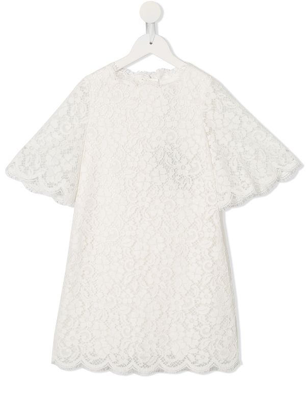 dolce and gabbana white lace dress