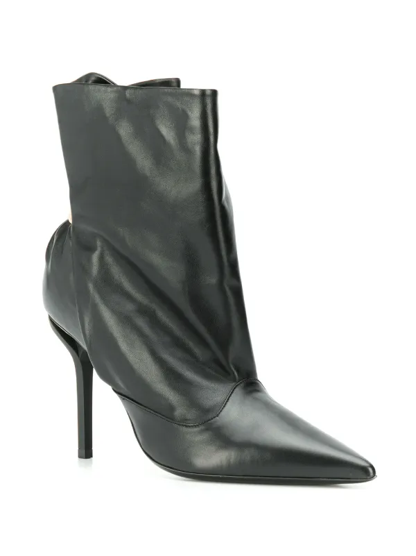 ruched ankle boots