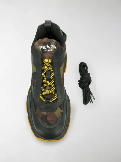 Prada Pegasus chunky sneakers black | MODES