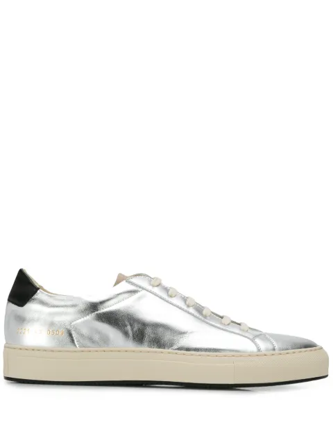 Common Projects low-top metallic trainers