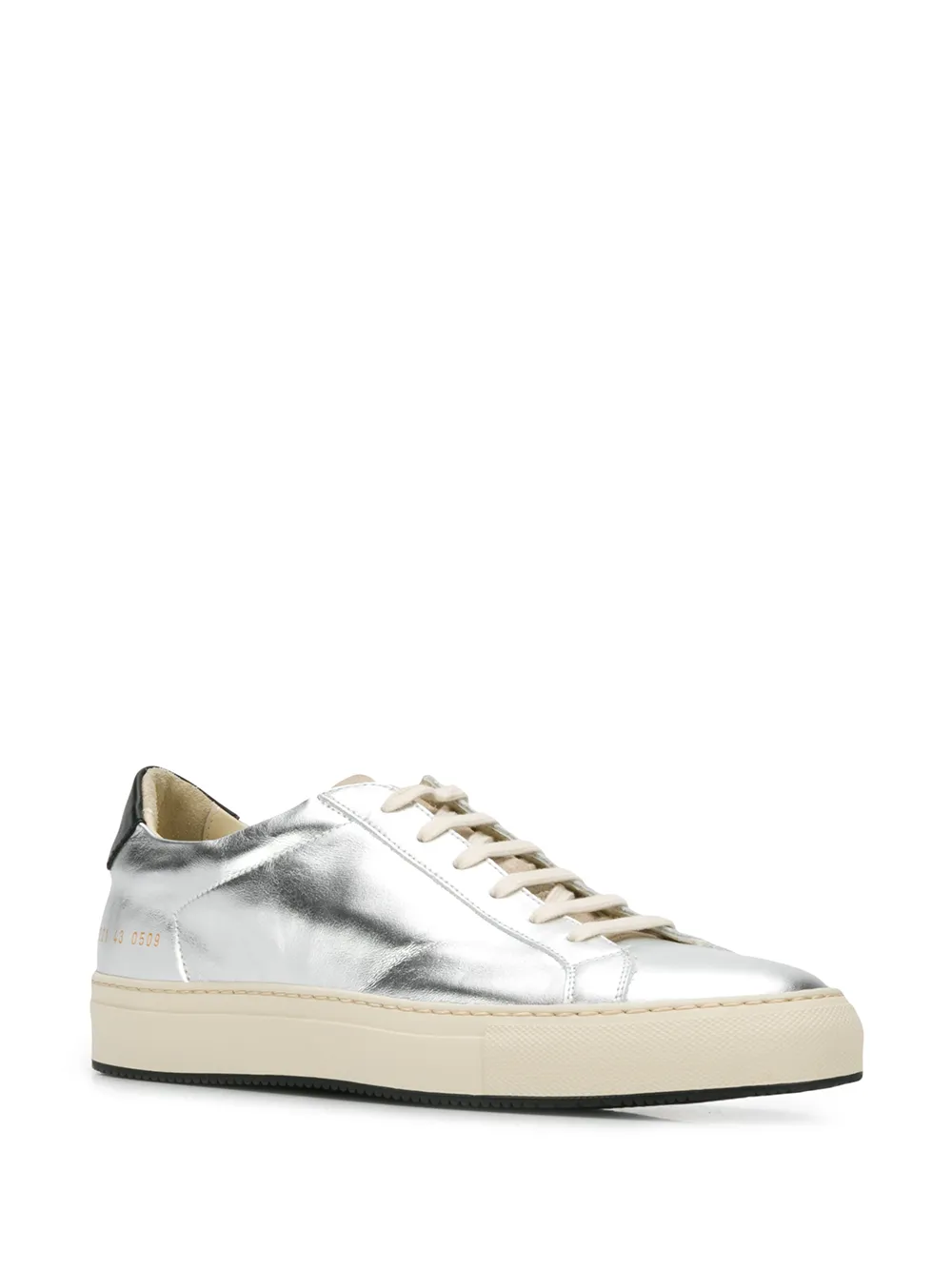 Common Projects low-top metallic trainers Silver
