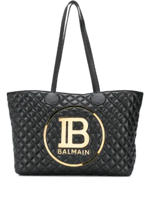 Logo Quilted Tote Bag