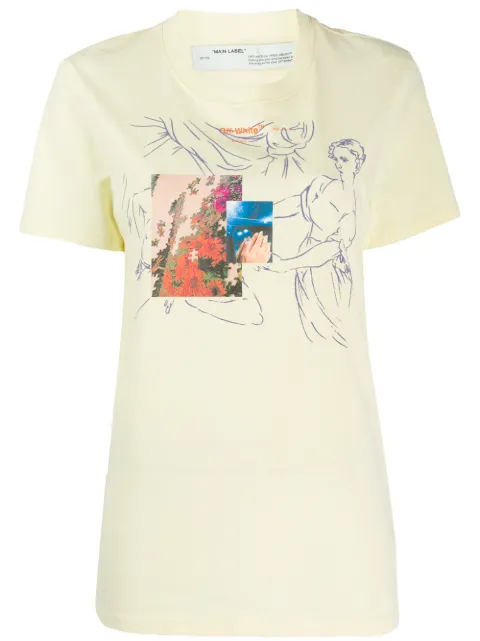 Off-White camiseta con estampado gráfico