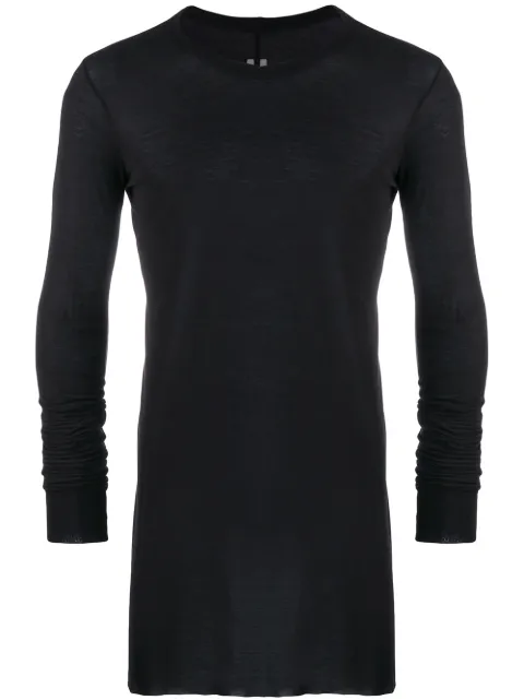 Click to view more detailed imagery on our partner's website Rick Owens Long Length Sweatshirt In Black
