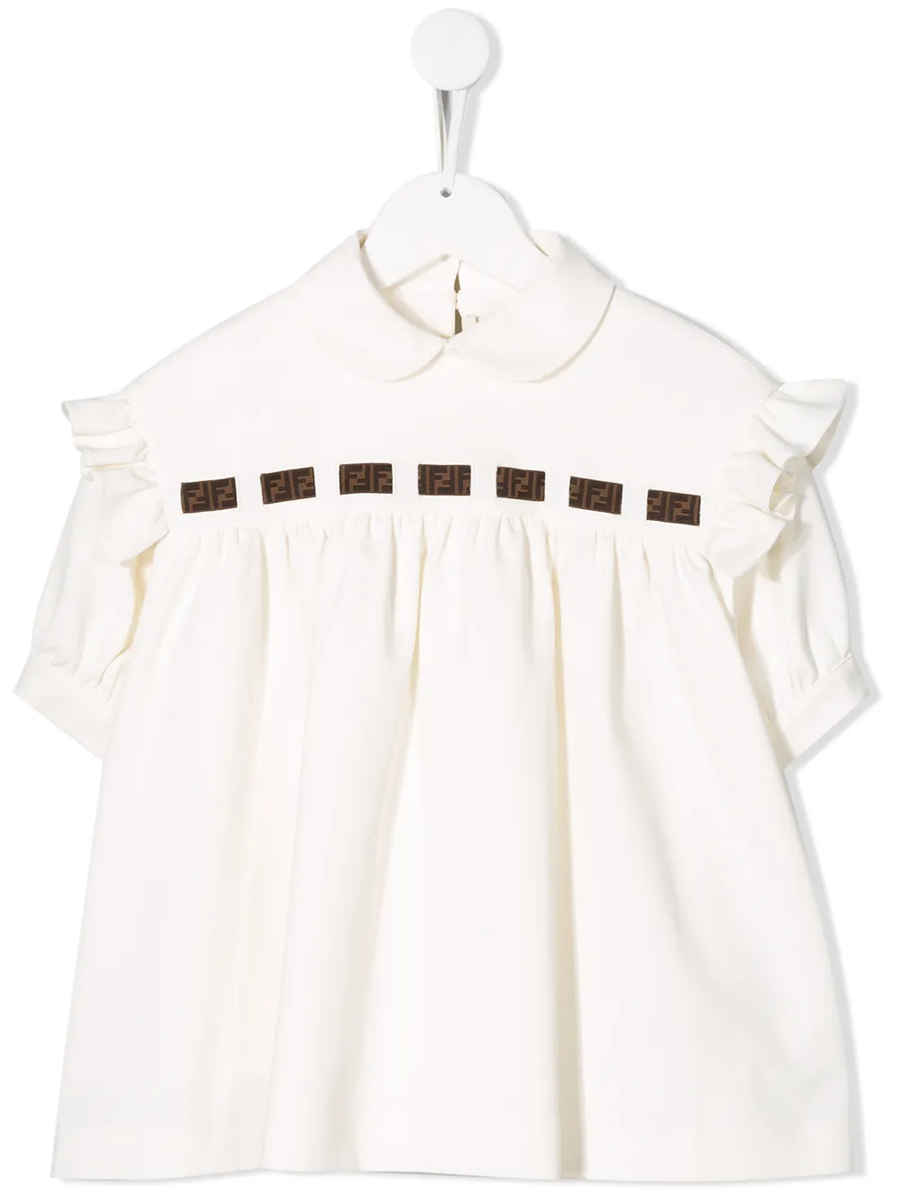 Fendi Kids блузка с оборками Fendi Kids блузка с оборками