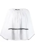McQ Swallow tie neck detail - White