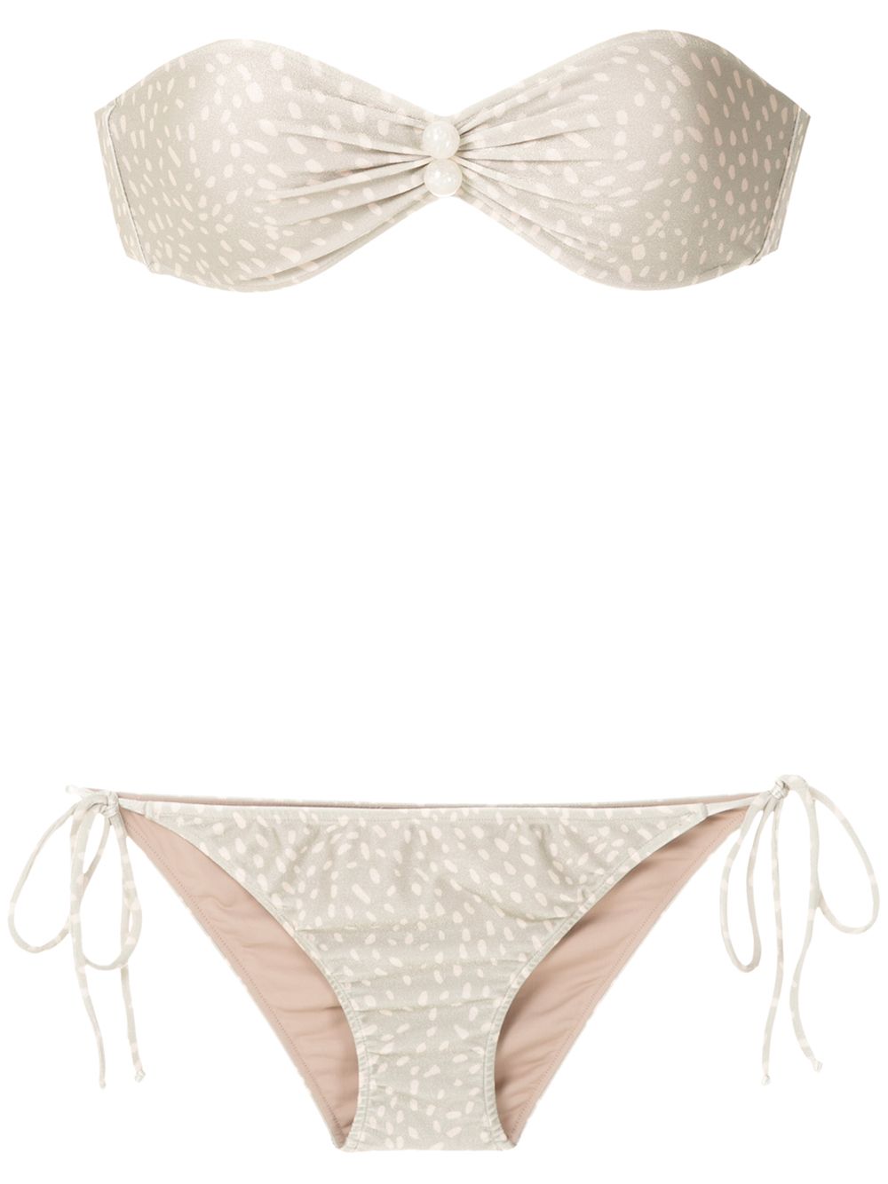 ADRIANA DEGREAS BANDEAU BIKINI SET