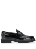 Tod's embossed logo loafers - Black