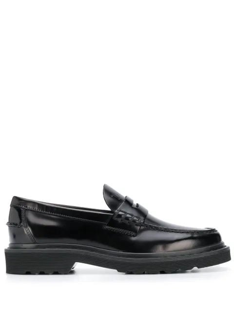 Tod's embossed logo loafers