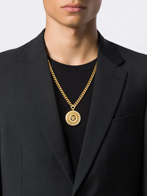 Versace Medusa pendant chain necklace 
