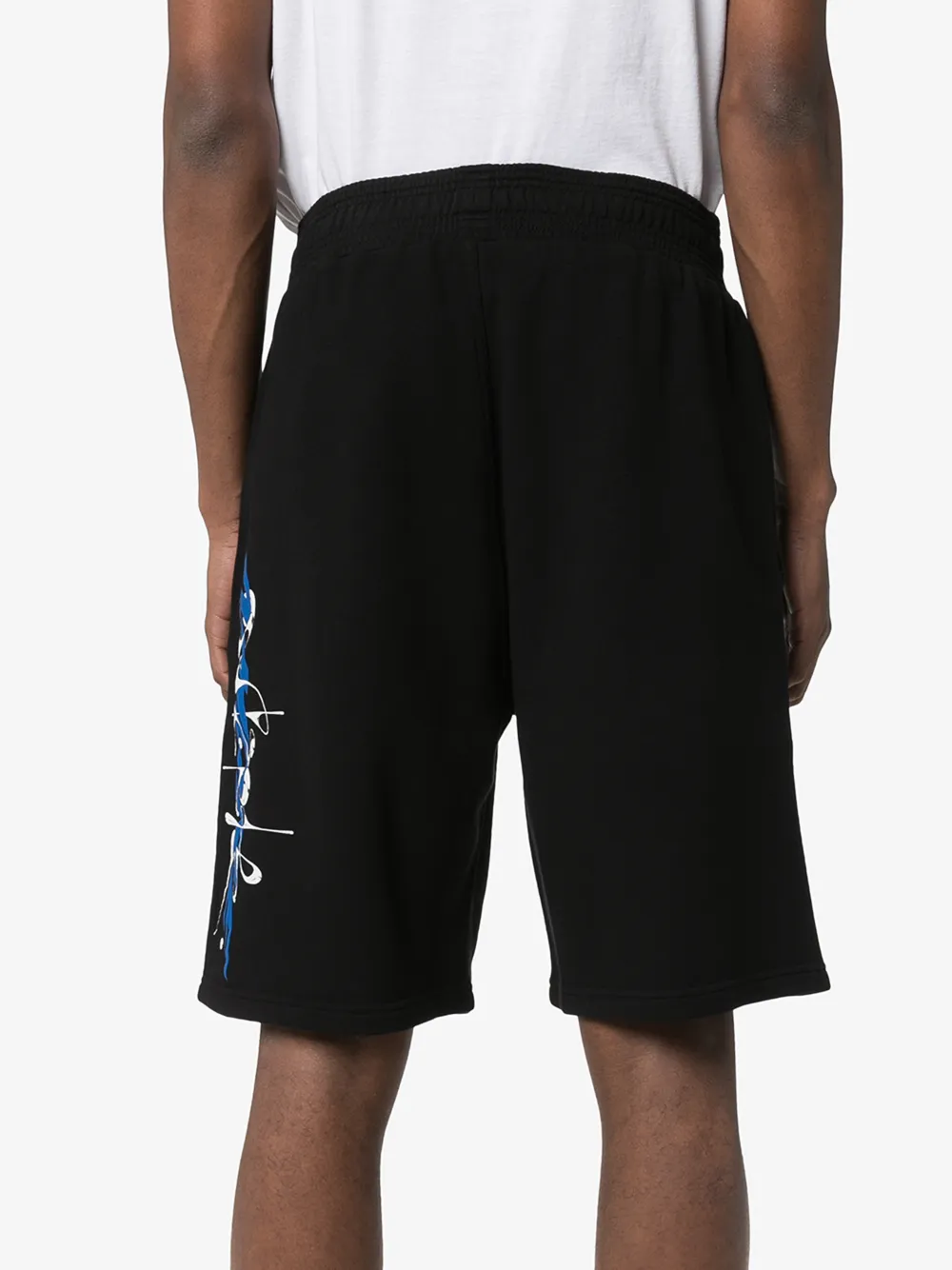 GIVENCHY CALLIGRAPHIC PRINT TRACK SHORTS,BM50K930AF14281126