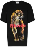 RHUDE tiger-print cotton T-shirt - Black