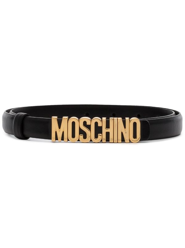 black moschino belt