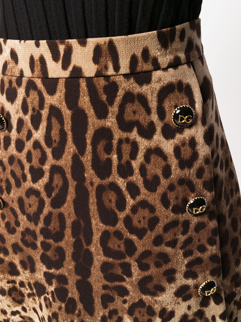 фото Dolce & gabbana леопардовая юбка а-силуэта
