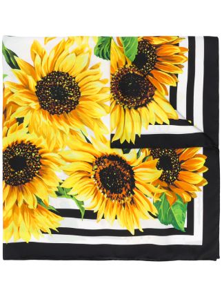 dolce and gabbana sunflower scarf