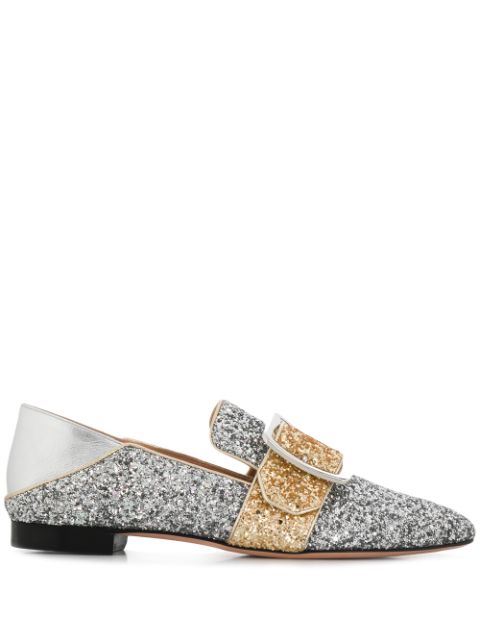 loafers with silver buckle