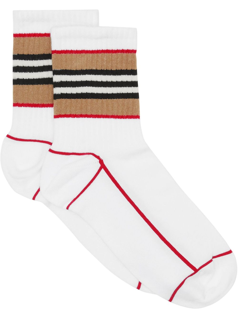 Burberry Icon Stripe Intarsia Cotton Blend Ankle Socks - Farfetch