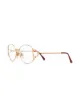الصورة 2 من Valentino Pre-Owned نظارة كلاسيكية بإطار بيضاوي