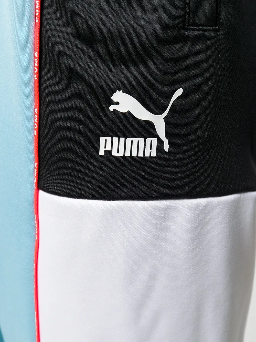 PUMA Trainingsbroek met zijstreep Blauw