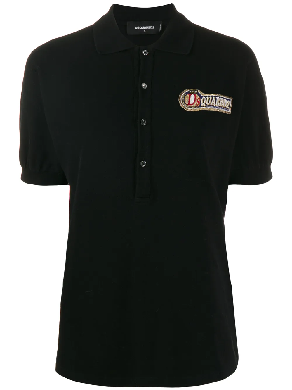 DSQUARED2 playera tipo polo con logo | negro | Image 1