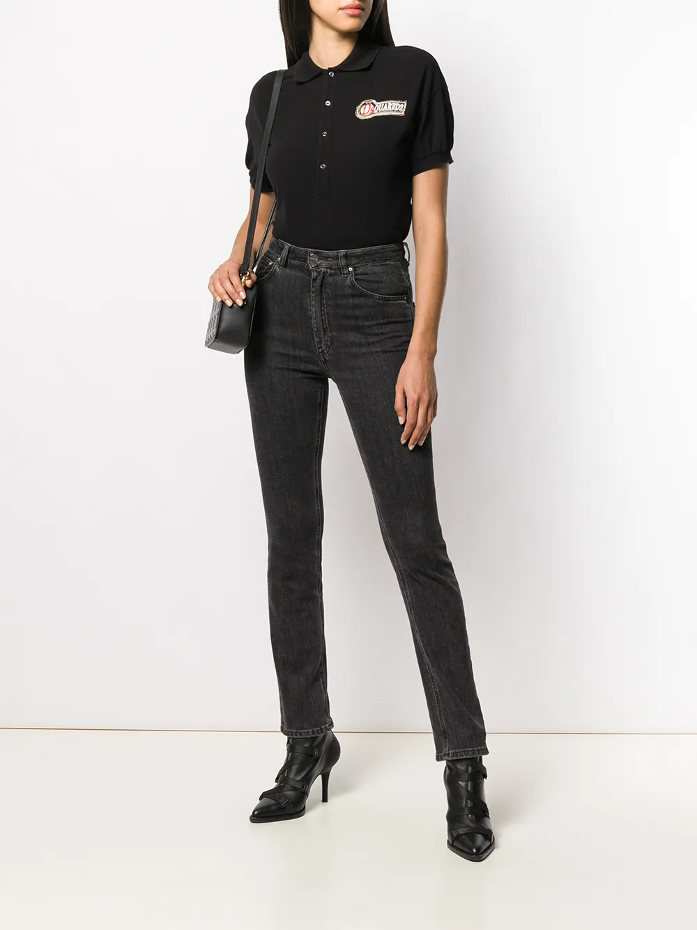 DSQUARED2 Poloshirt met logo - Zwart