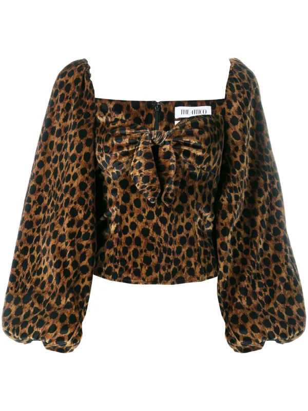express leopard print blouse
