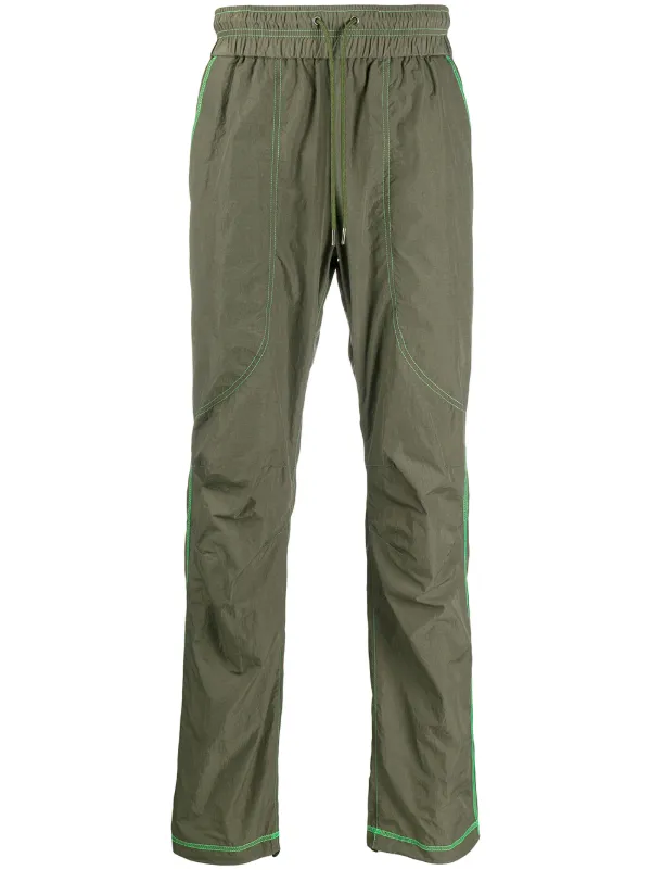 straight leg nylon track pants