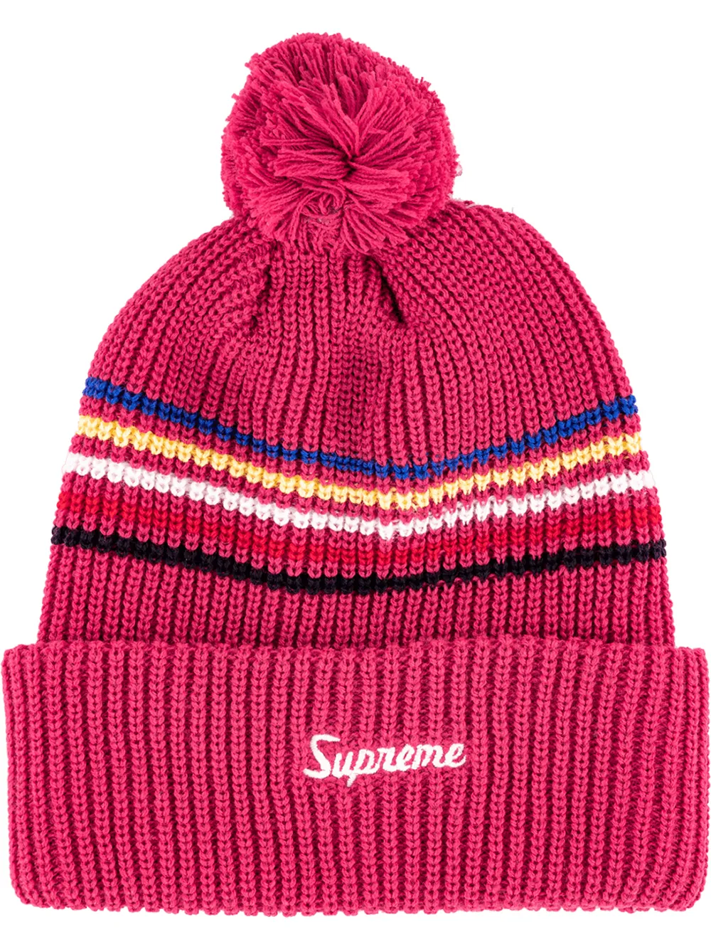 

Supreme gorro con logo bordado - Rosado