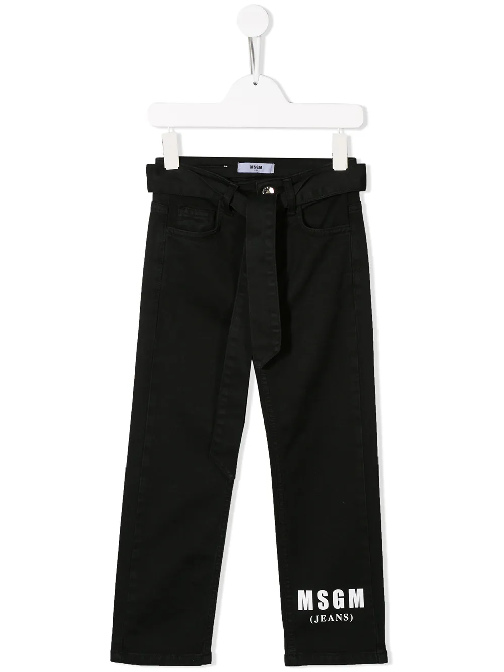 Msgm Kids джинсы прямого кроя с логотипом Msgm Kids джинсы прямого кроя с логотипом