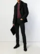 الصورة 2 من Saint Laurent قميص بكاروهات تجريدية