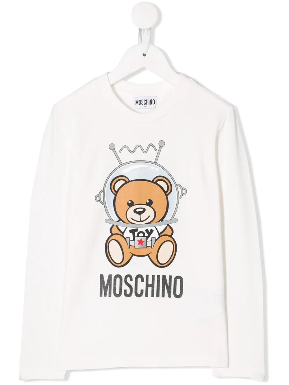 фото Moschino kids футболка с принтом