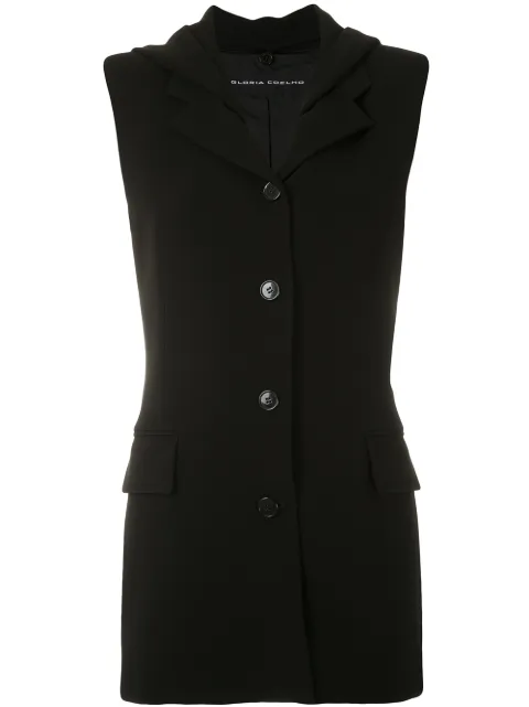 GLORIA COELHO SLEEVELESS BLAZER