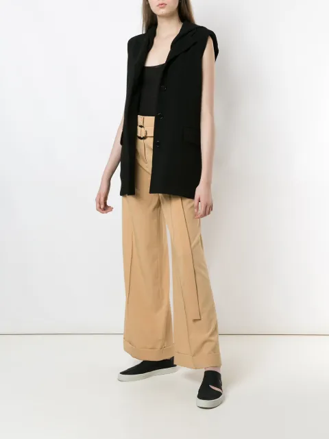 GLORIA COELHO SLEEVELESS BLAZER