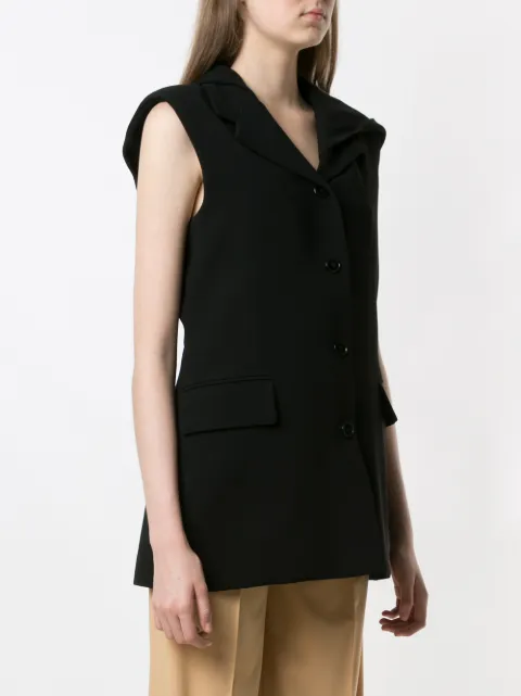 GLORIA COELHO SLEEVELESS BLAZER