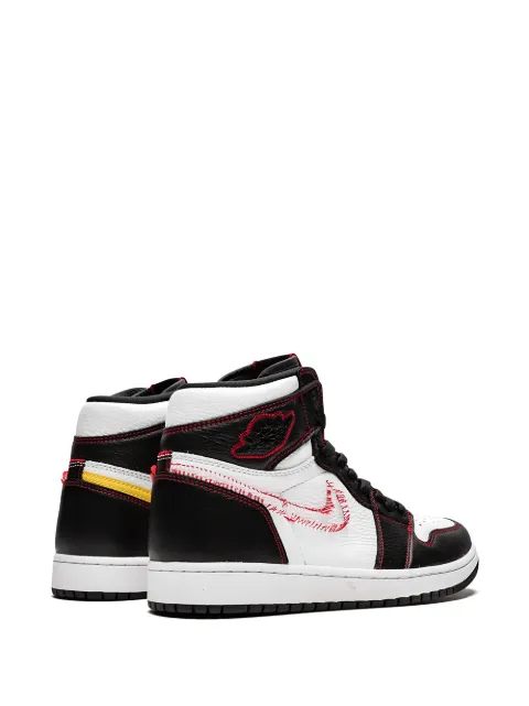 Shop white & black Jordan Air Jordan 1 Retro High OG defiant yellow with Express Delivery - Farfetch