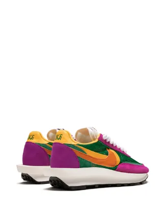 nike ld waffle sacai green purple