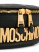 Moschino logo leather belt bag