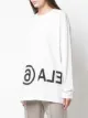 MM6 Maison Margiela تيشيرت طويل الأكمام بشعار