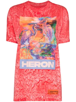 heron preston pink t shirt