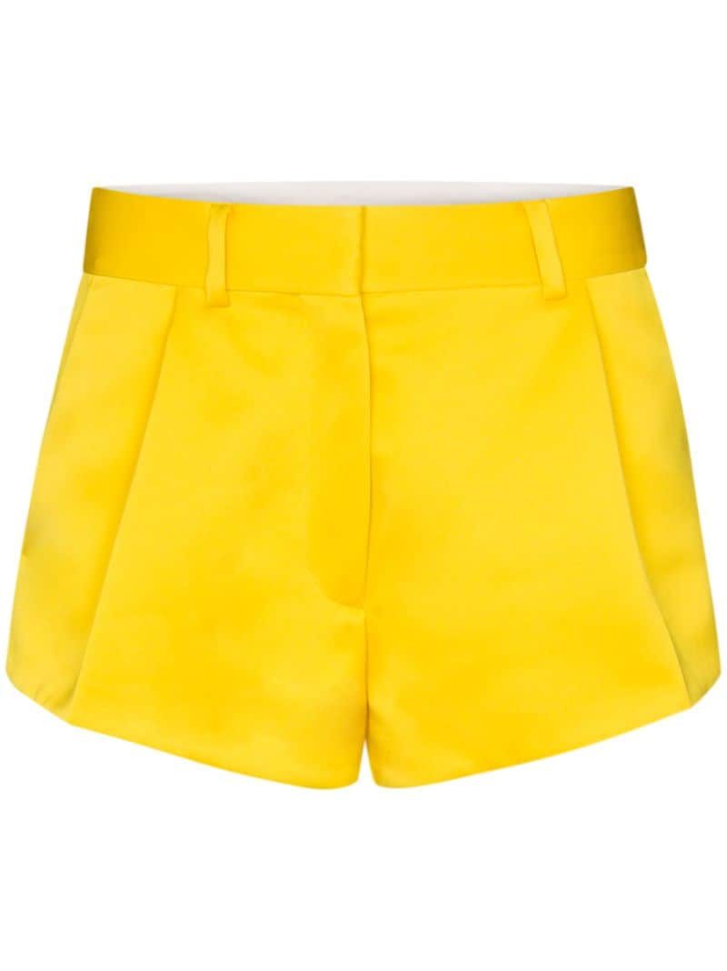 Shop Heron Preston Tailored Mid-rise Shorts In Yellow