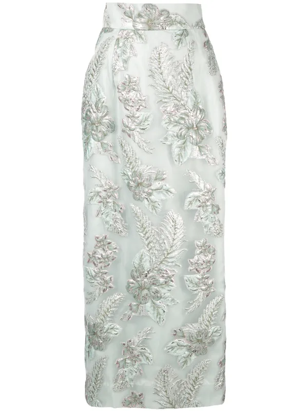 long floral skirt