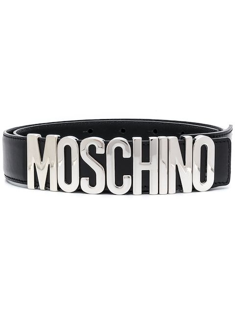 Moschino Gürtel mit Logo-Schild