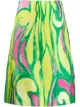 Image 1 of Marni abstract print silk skirt