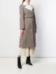Chloé check belted buttoned coat