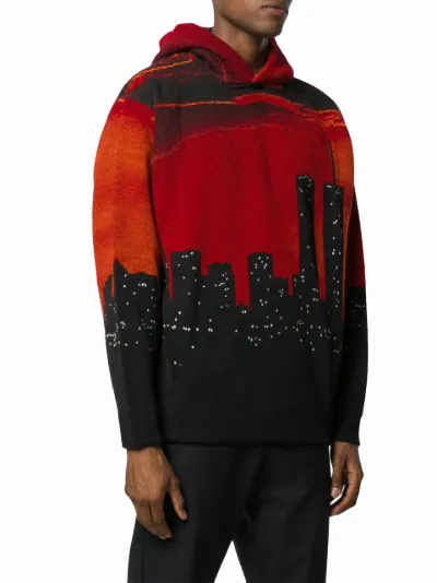 printed NY skyline hoodie | Buscemi 