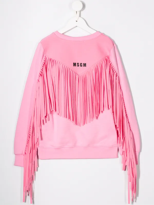 msgm fringe sweater