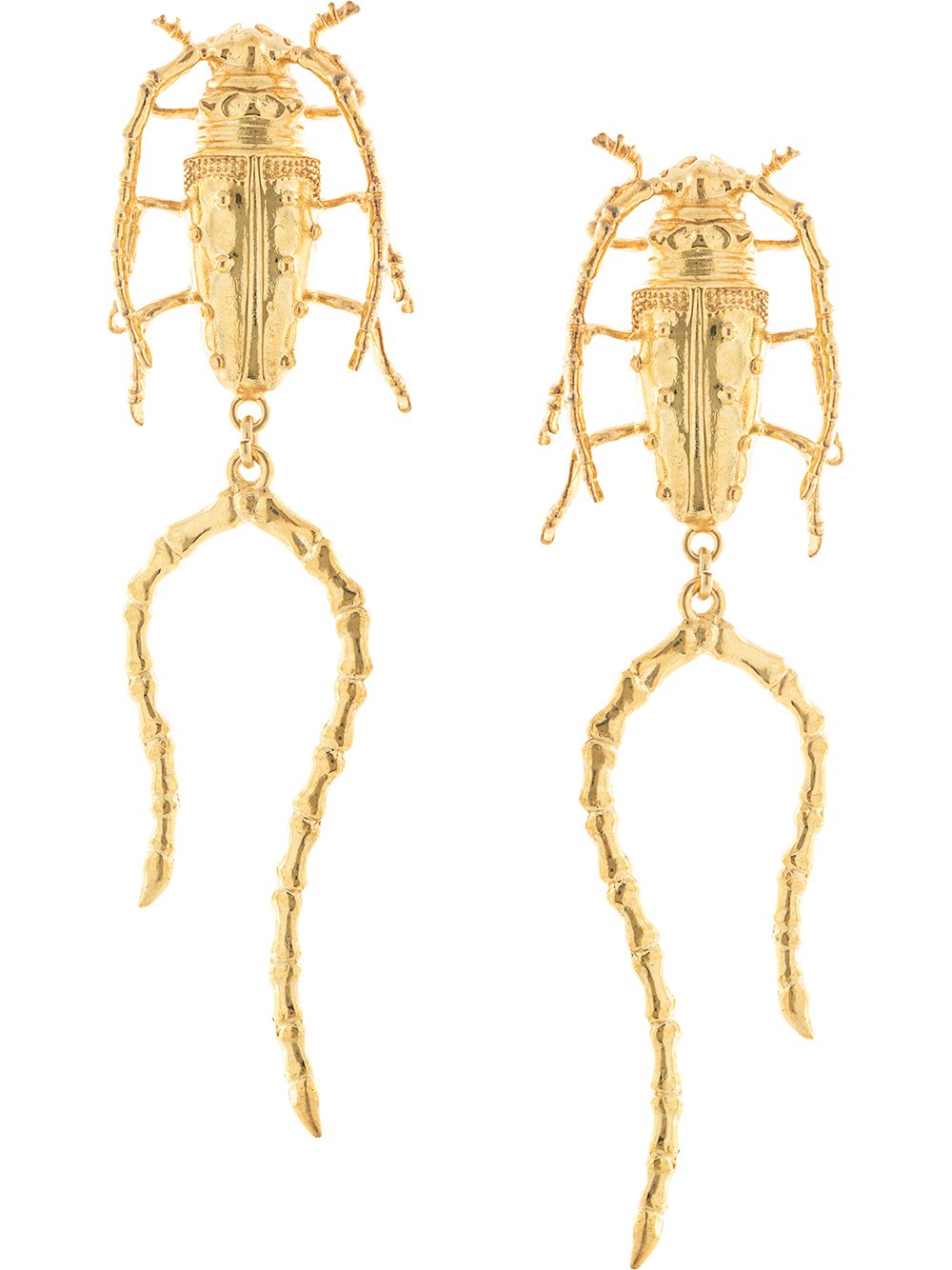 

Natia X Lako Beetle with Legs earrings - Gold