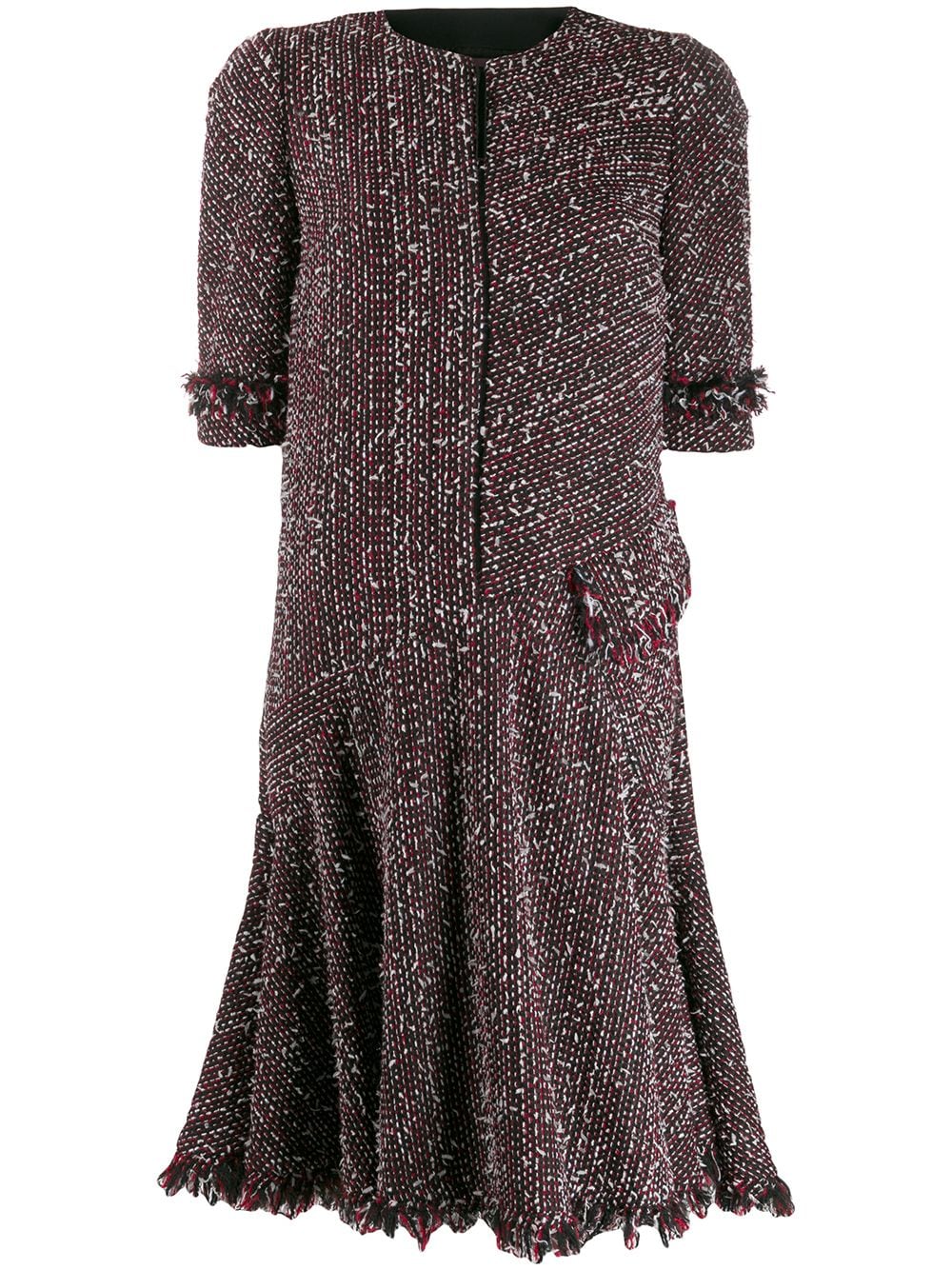фото Talbot runhof короткое твидовое платье