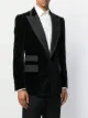 Dolce & Gabbana jacquard panels single-breasted blazer