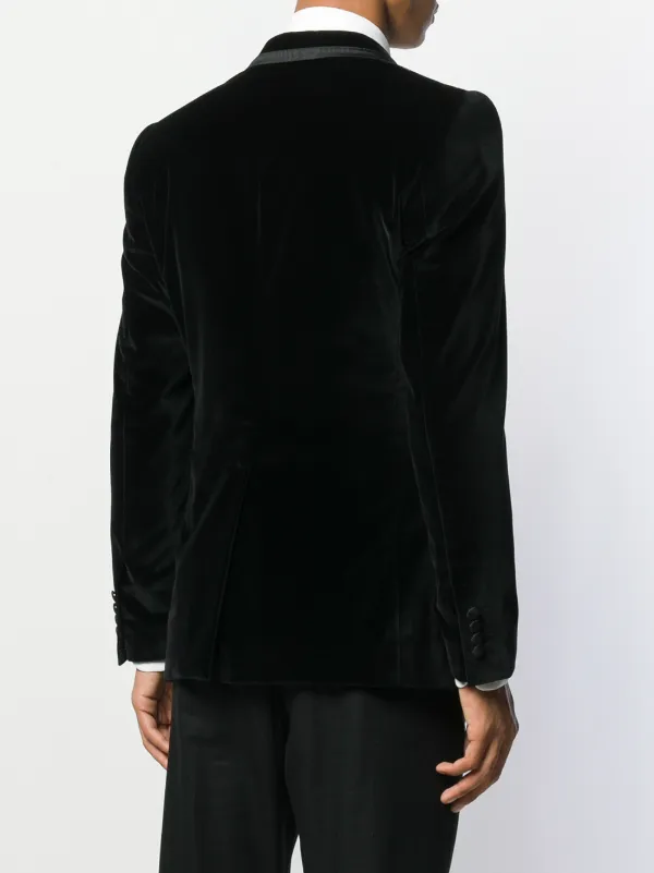 Shop Dolce \u0026 Gabbana jacquard panels single-breasted blazer with Express  Delivery - FARFETCH